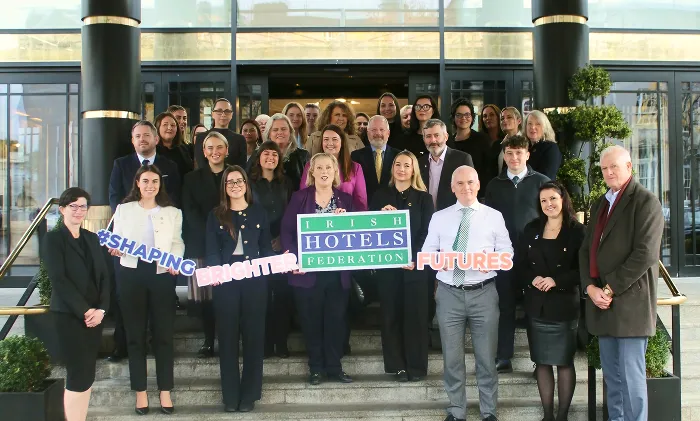 Group of Irish Hotels Federation members supporting international recruitment and work permits in Ireland