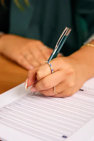 Work Permits Ireland staff preparing Ireland work visa application paperwork for clients